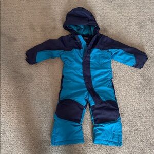 L.L. Bean Teal and Navy Snowsuit Size 2T